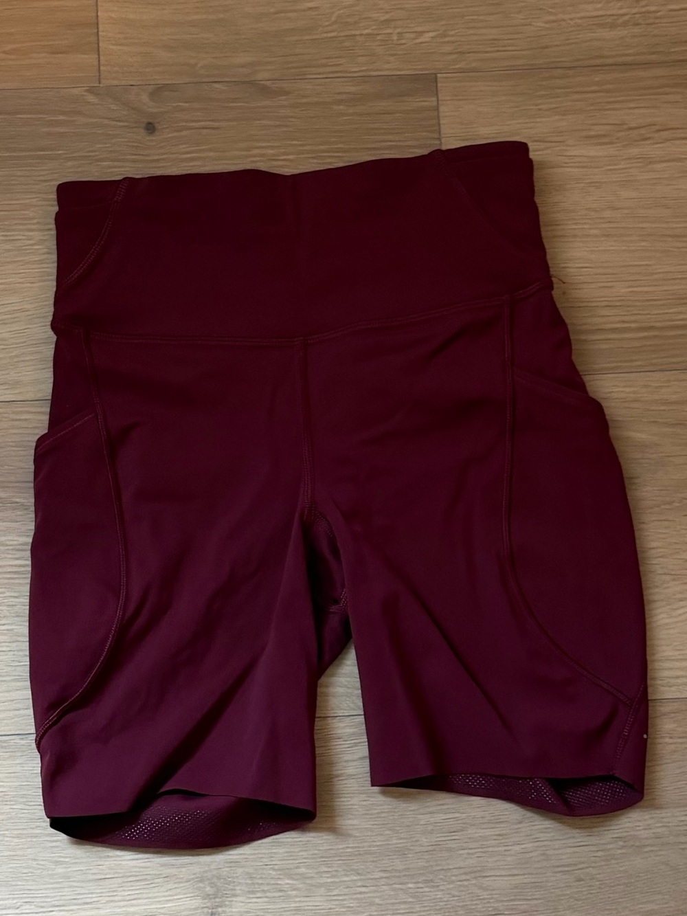 lululemon athletica High-Waist Burgundy fast and free shorts